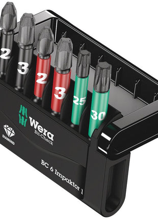 Assortiment d'embouts WERA Bit-Check 6 Impacteur 1 6 pièces (4000829044)