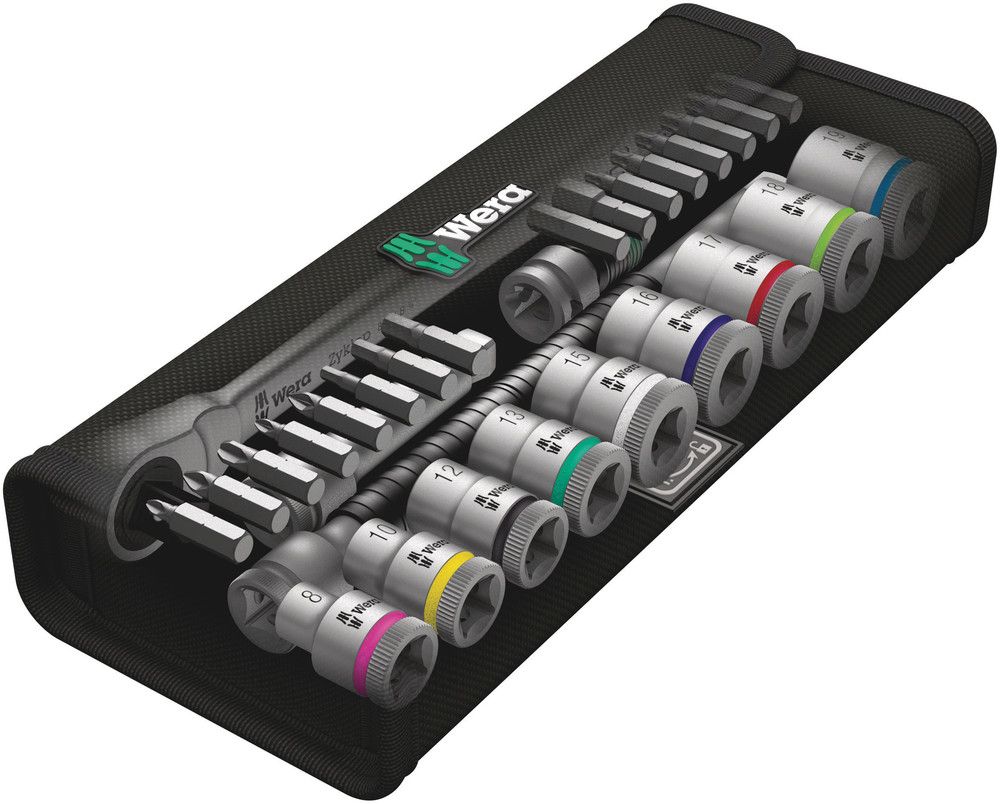 Jeu de clés à douilles WERA Zyklop Metal 8100 SB 8 29 pièces 3/8″ (4000821752)