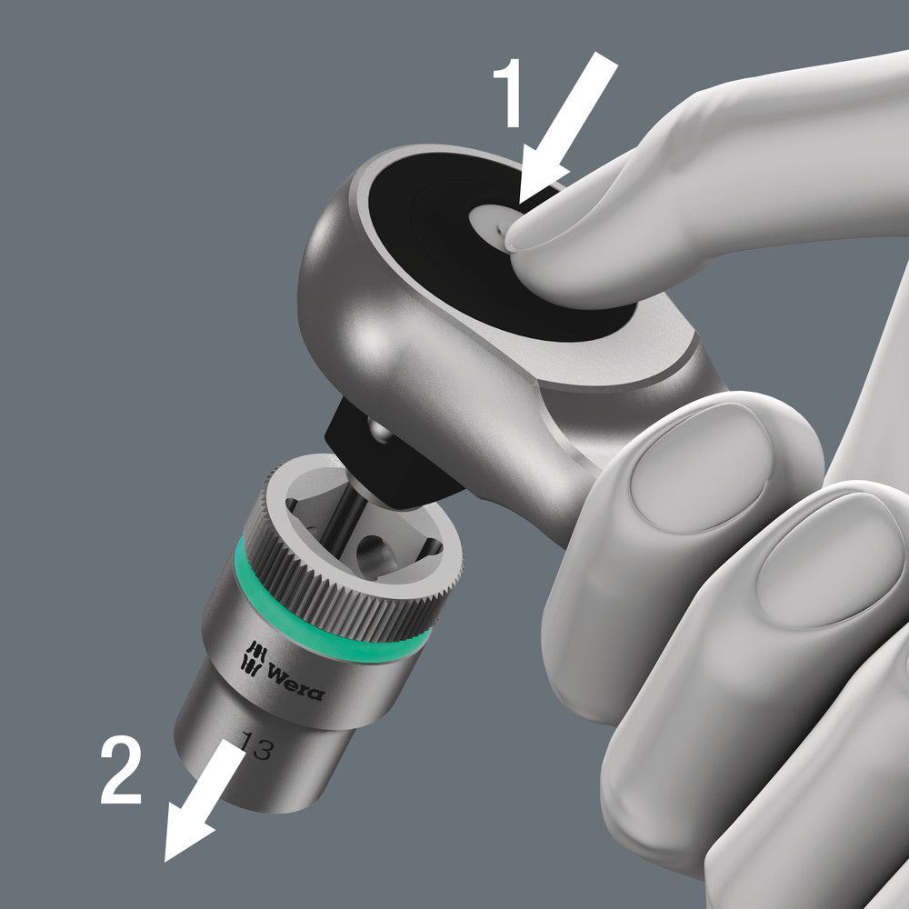 WERA Steckschlüsselsatz Zyklop Metal 28-teilig 1/2 ″ ( 4000821658 )