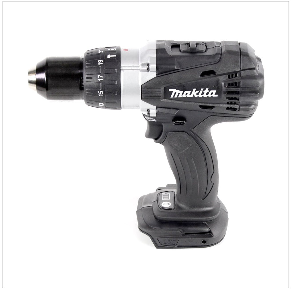 Makita DHP 458 F1JB Akku Schlagbohrschrauber 18 V 91Nm Schwarz im Makpac + 1x 3,0 Ah Akku - Toolbrothers