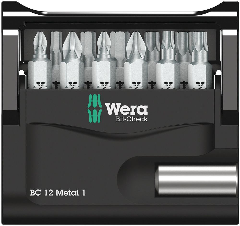 Assortiment d'embouts WERA Bit-Check 12 Metal 1 12 pièces (4000829036)