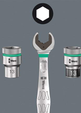 WERA Maulringratschenschlüsselsatz Joker 11-teilig Schlüsselweiten 8-19 mm ( 4000821859 )