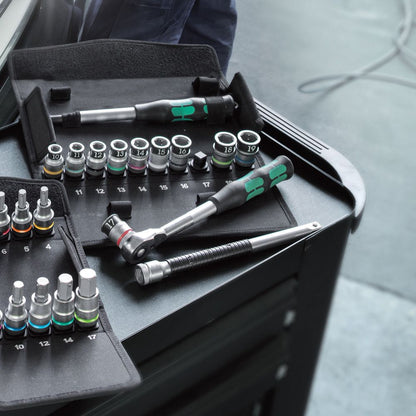 WERA Hebelumschaltknarre 8006 Zyklop Hybrid Set 1/2 ″ 72 Zähne ( 4000821144 )