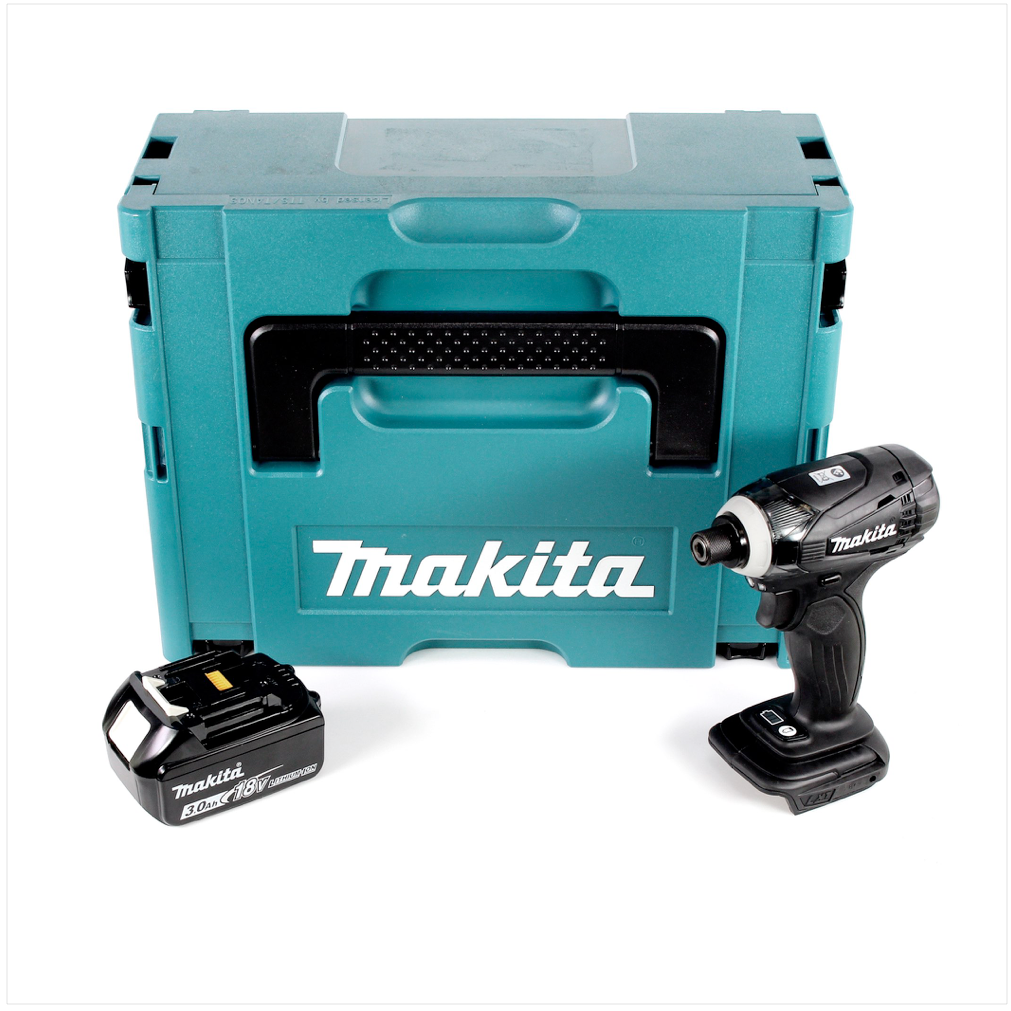 Makita DTD 146 B 18 V Li-ion Akku Schlagschrauber in Schwarz im Makpac mit 1x 3,0 Ah Akku - Toolbrothers