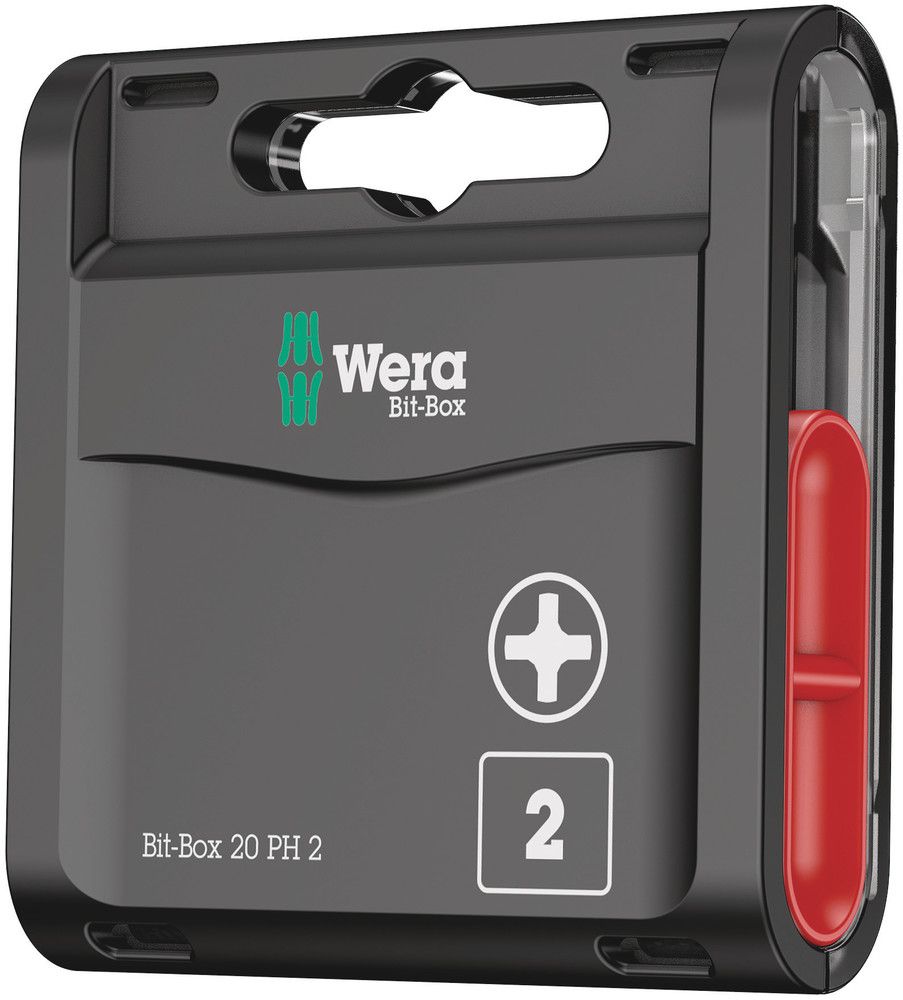 WERA Bitgroßpackung 1/4 ″ PH 2 Länge 25 mm ( 4000829006 )