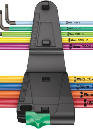 Jeu de tournevis coudés WERA 967/9 TX XL 9 pièces T8 - T40 (4000825589)