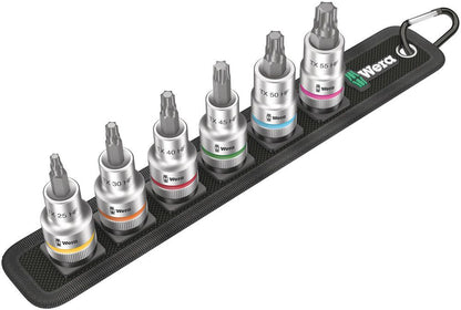 Jeu de clés à douilles WERA Belt C 3 TORX® HF Zyklop 6 pièces (4000821204)