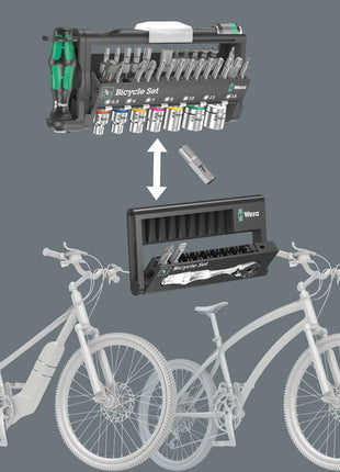 WERA jeu de clés à douille et embouts Bicycle Set 3 41 pièces (4000829862)