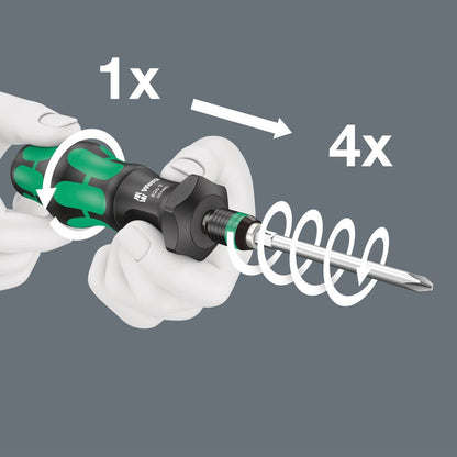 Porte-embouts WERA 826 T Kraftform Turbo avec mandrin à changement rapide (4000829823)