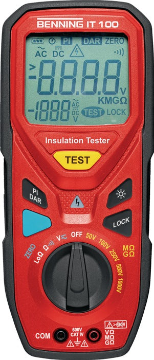 Appareil de mesure d'isolement/résistance BENNING IT 100 600 V (4000828961)