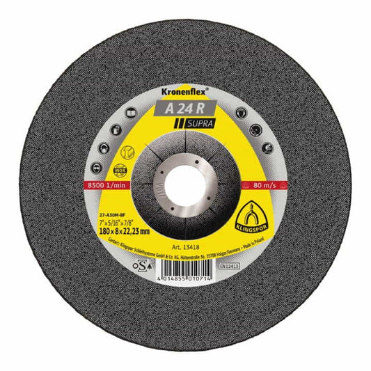 KLINGSPOR disque abrasif A 24 R Supra D180xS8mm (4000841088)