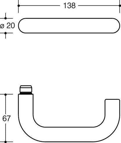 HEWI Rosettengarnitur 111R01.130 Kunststoff 99 ( 3000205234 )