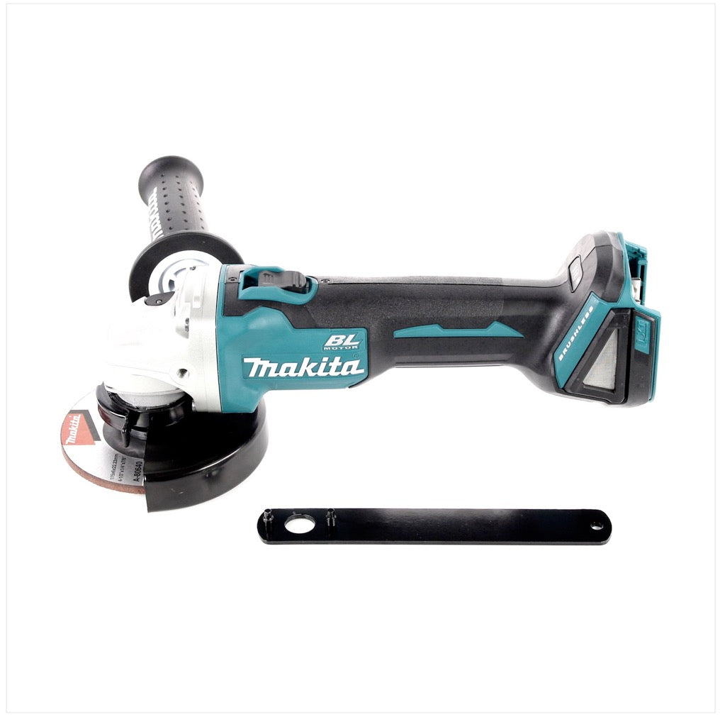 Makita DGA 456 A1J Akku Winkelschleifer 18 V 115 mm Brushless + 1x Akku 2,0 Ah + Makpac - ohne Ladegerät - Toolbrothers