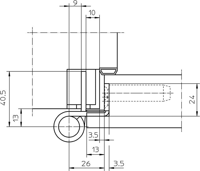 Charnière d'objet SIMONSWERK VARIANT VX 7939/160 acier inoxydable brossé mat 200 kg (3000255460)