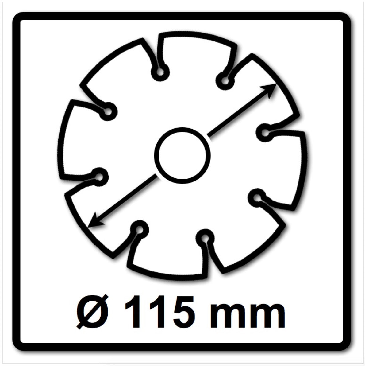 WellCut Diamond Blade Diamant Trennscheibe 115x22,2x10mm Universal turbo ( 777 - 115 / 22 ) - Toolbrothers