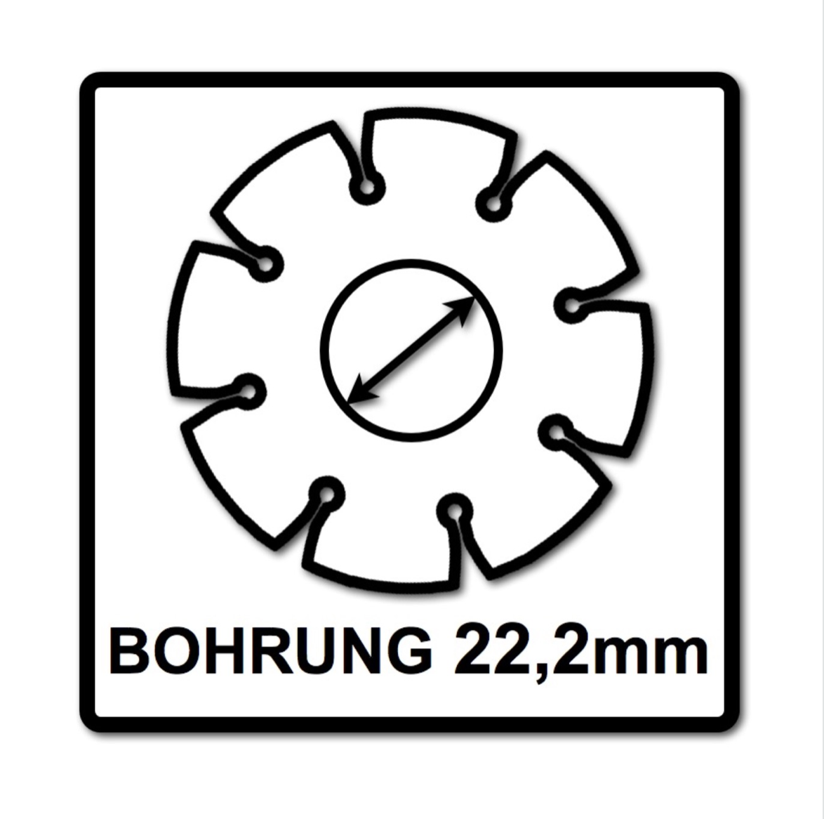 WellCut Diamant Trennscheibe 115x22,2mm Universal turbo ( 888 - 115 / 22 ) - Toolbrothers