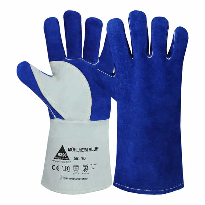 HASE gants de soudage Mühlheim Blue taille 8 bleu/gris (8000606296)