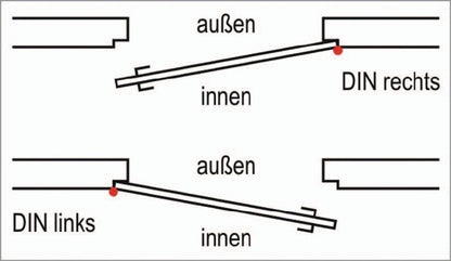 AMF Schlosskasten 140UNIG DIN links / rechts ( 3000251267 )