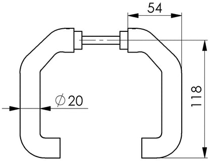 AMF pièce de trou de poignée de porte 476L métal léger F1 / argent (3311021034)