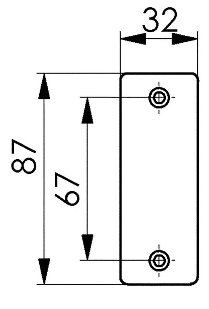 AMF poignée rosace 498 alliage léger F1 / argent (3311121007)