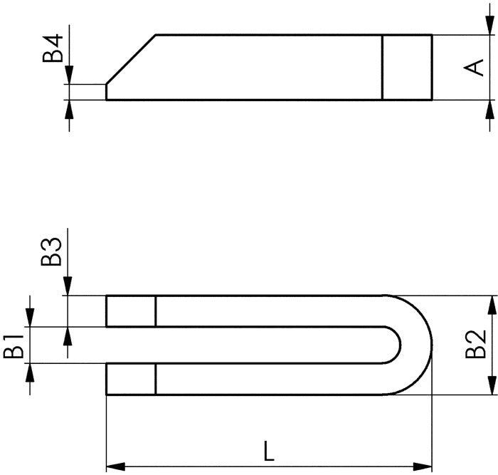 AMF Gabelspanneisen DIN 6315B Schlitzbreite 22 mm ( 4000603051 )