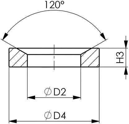 AMF Kegelpfanne DIN 6319D für Schrauben M12 ( 4000833468 )