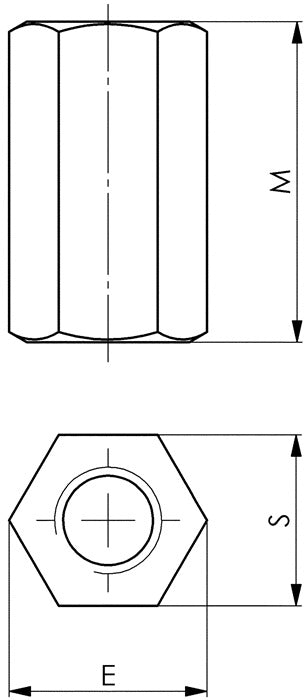 Écrou de rallonge AMF N° 6334 Clé M10 16 mm (4000833422)