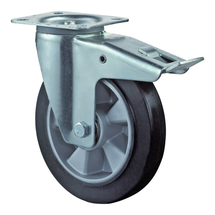 BS ROLLEN Roulette pivotante robuste Ø 125 mm capacité de charge 200 kg (3000275448)