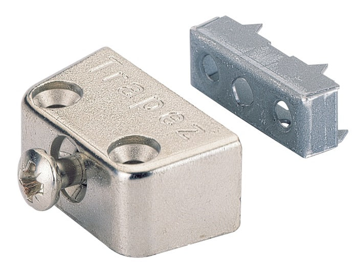 Connecteur de corps HETTICH TZ 4 en zinc moulé sous pression, nickelé (3000271996)