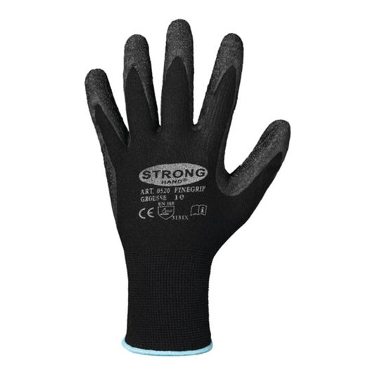 STRONGHAND Handschuhe Finegrip Größe 8 schwarz ( 8000140717 )