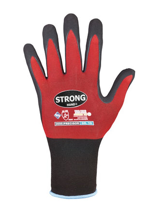 Gants STRONGHAND PRECISOR taille 8 rouge/noir (8000549462)