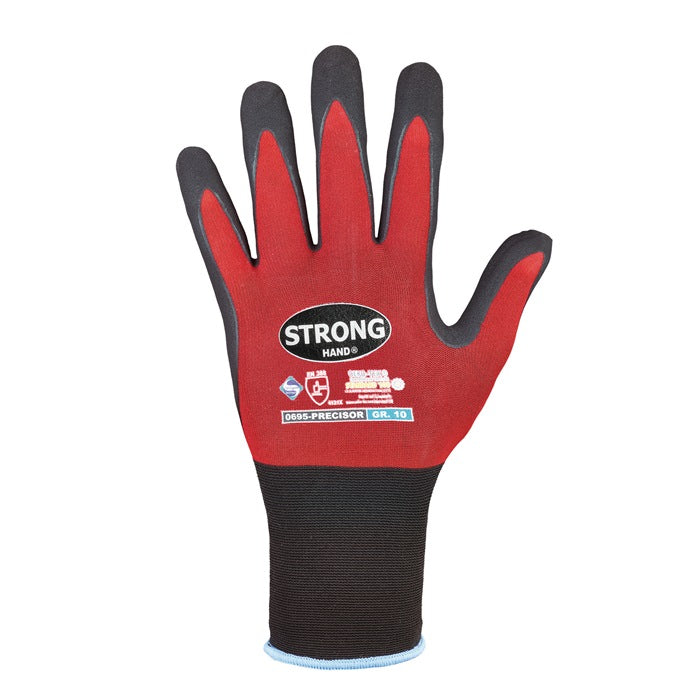 Gants STRONGHAND PRECISOR taille 8 rouge/noir (8000549462)