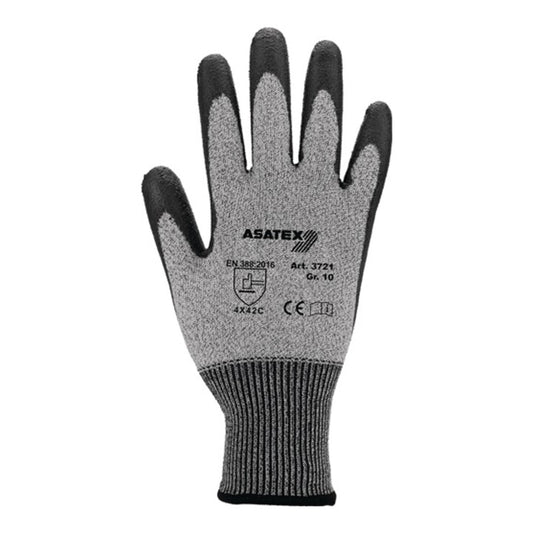 ASATEX gants de protection contre les coupures taille 8 gris chiné/noir (4000371144)