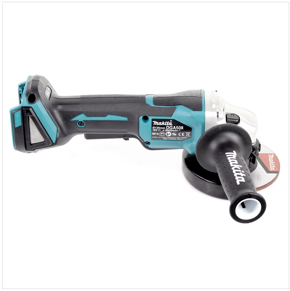 Makita DGA 508 Z Akku Winkelschleifer 18 V 125mm Brushless Solo - ohne Akku, ohne Ladegerät - Toolbrothers