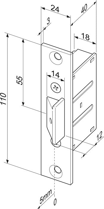 Serrure à mortaise ASSA ABLOY 807 24 (3000251396)