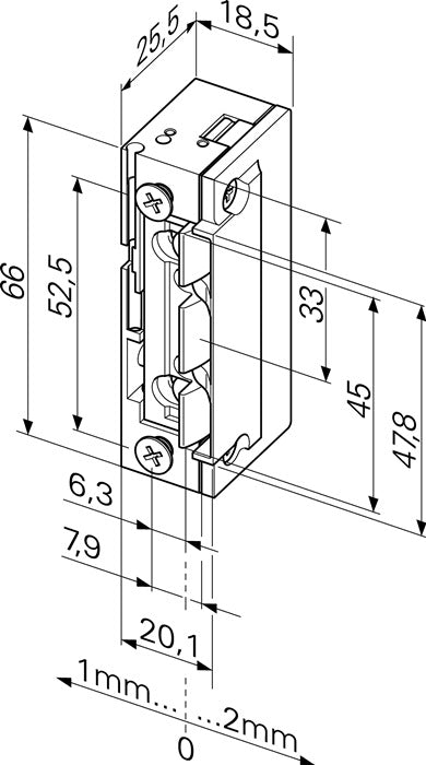 Ouvre-porte électrique ASSA ABLOY 118EY13 ProFix 2 10-24 V AC/DC standard (3324030990)