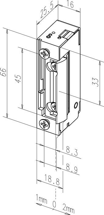 Ouvre-porte électrique ASSA ABLOY 118EY 10-24 V AC/DC (3000255038)