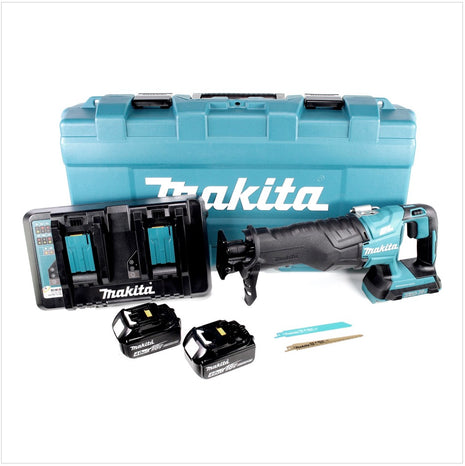 Makita DJR 360 PMK Akku Reciprosäge 36V ( 2x18V ) Brushless Säbelsäge im Koffer + 2x 4,0 Ah Akku + Ladegerät - Toolbrothers