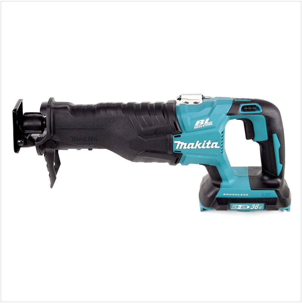 Makita DJR 360 PMK Akku Reciprosäge 36V ( 2x18V ) Brushless Säbelsäge im Koffer + 2x 4,0 Ah Akku + Ladegerät - Toolbrothers