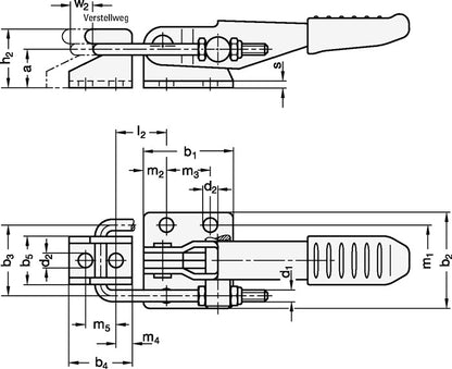 GANTER Verschluss-Spanner GN 851 Stahl ( 4601001910 )