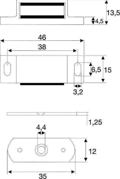 BMB loquet magnétique 4100 plastique blanc (3000271724)