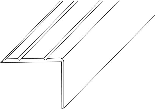 PG LM-Treppenwinkel 25 x 20 mm Länge 1000 mm Aluminium silberfarbig eloxiert ( 3000259542 )