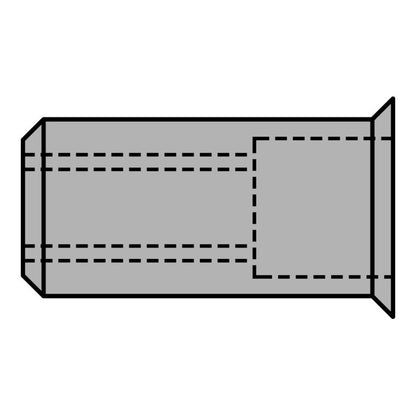 GESIPA Blindnietmutter Nietschaft d x l 9 x 15,5 mm M6 ( 4000813791 )