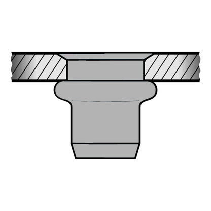 GESIPA Blindnietmutter Nietschaft d x l 9 x 15,5 mm M6 ( 4000813791 )