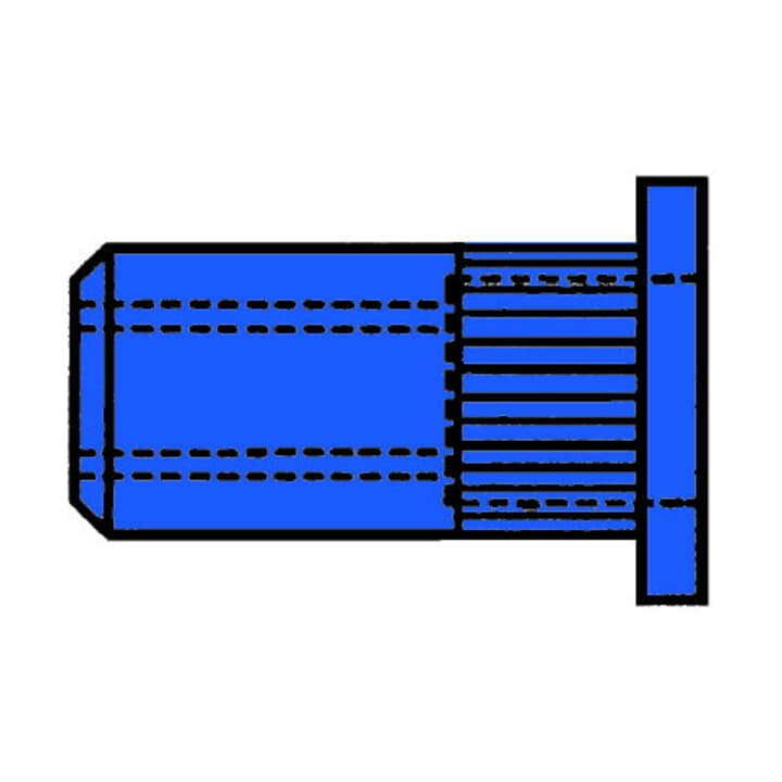 GESIPA Blindnietmutter Nietschaft d x l 7 x 11,5 mm M5 ( 4000813528 )