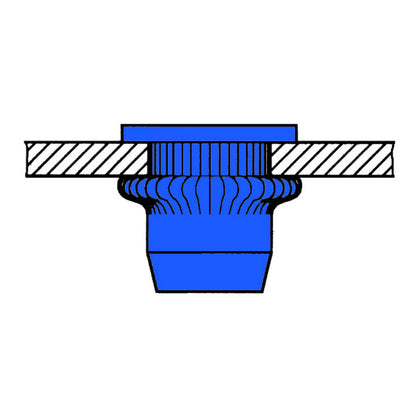 GESIPA Blindnietmutter Nietschaft d x l 7 x 11,5 mm M5 ( 4000813528 )