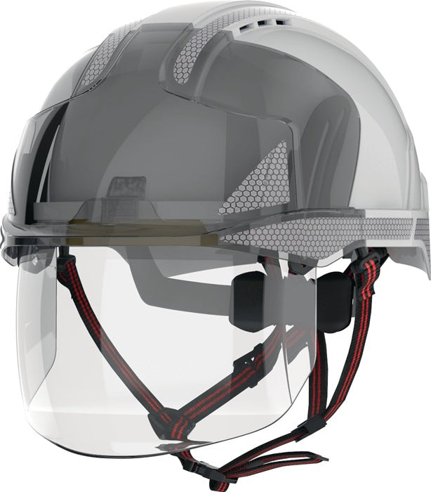 Casque d'escalade industriel JSP EVO® VISTAshield® Dualswitch™ blanc/fumé (4000370817)