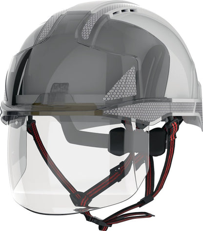 JSP Industriekletterhelm EVO® VISTAshield® Dualswitch™ weiß/rauch ( 4000370817 )