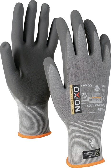 Gants OX-ON Flexible Advanced 1907 taille 9 gris/gris clair (4000391349)