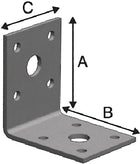 Conector angular SIMPSON STRONG TIE FLVW40/100 FLVW40/100 53x53mm (3000257534)